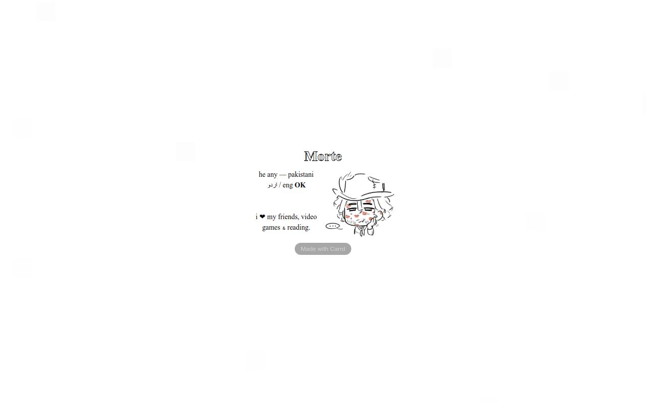 Carrd profile picture for @pamper